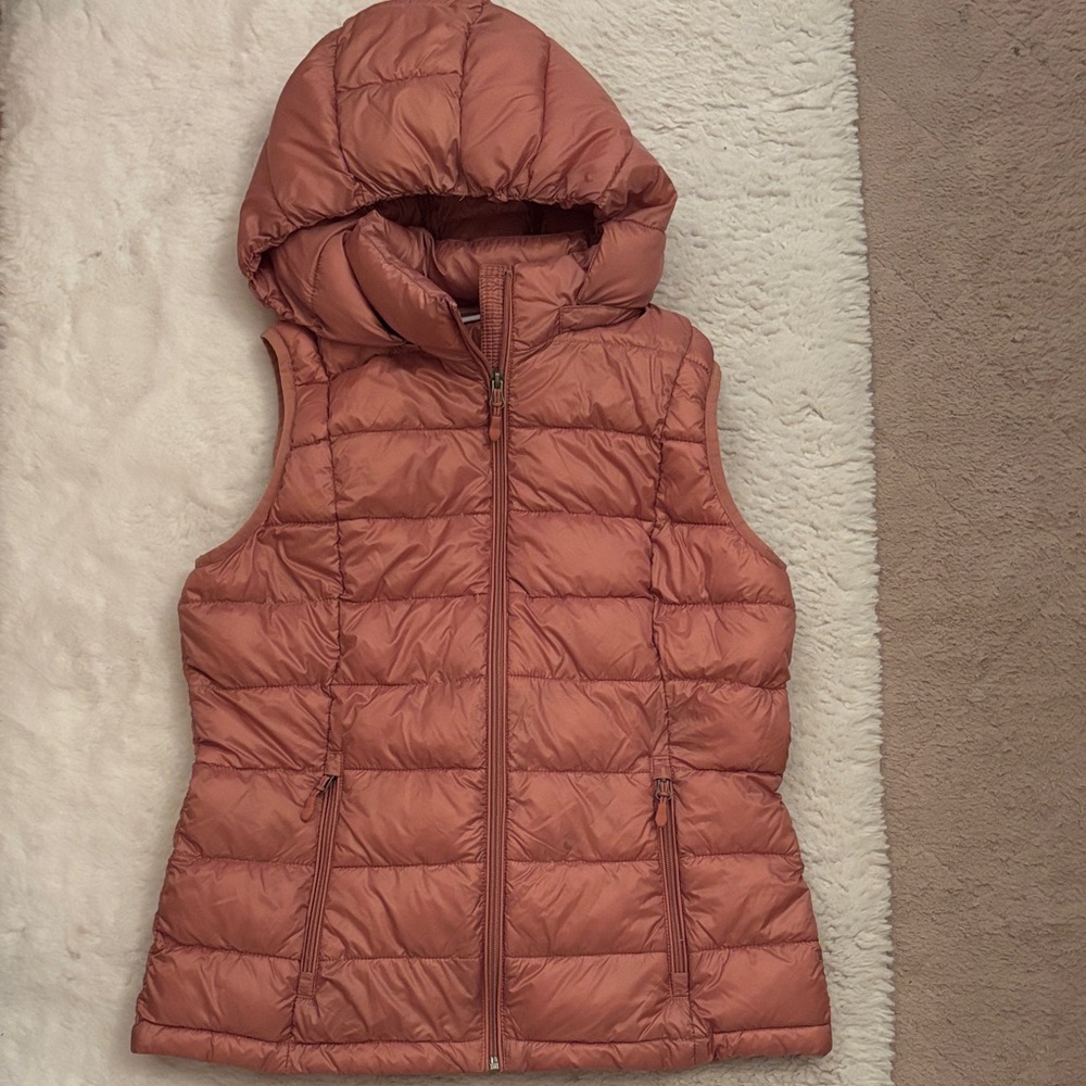Charter Club Quilted Hooded Vest - Copper